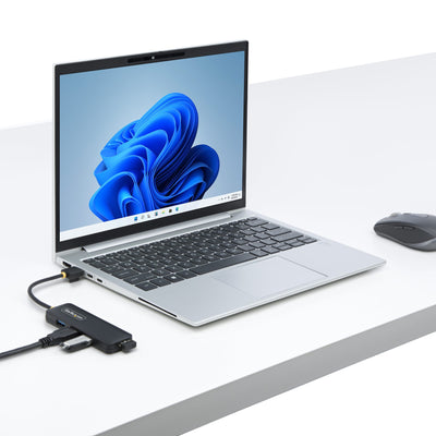 StarTech.com H5A4A-USB-HUB hub & concentrateur USB 3.2 Gen 1 (3.1 Gen 1) Type-A 5000 Mbit/s Noir - Image 8