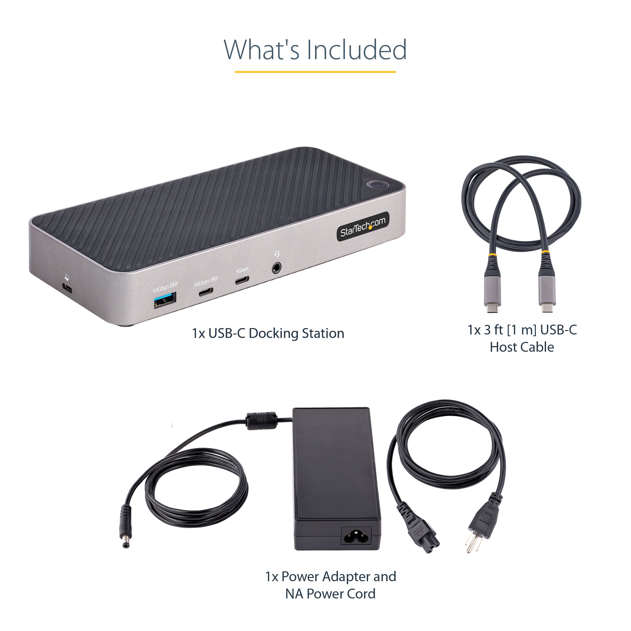 StarTech.com 116N-USBC-DOCK station d'accueil Avec fil USB 3.2 Gen 2 (3.1 Gen 2) Type-C Gris - Image 16