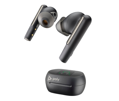 Poly Voyager Free 60+ UC Carbon Black Earbuds +BT700 USB-C Adapter +Touchscreen Charge Case Casque Sans fil Ecouteurs Appels/Musique USB Type-C Bluetooth - Image 1