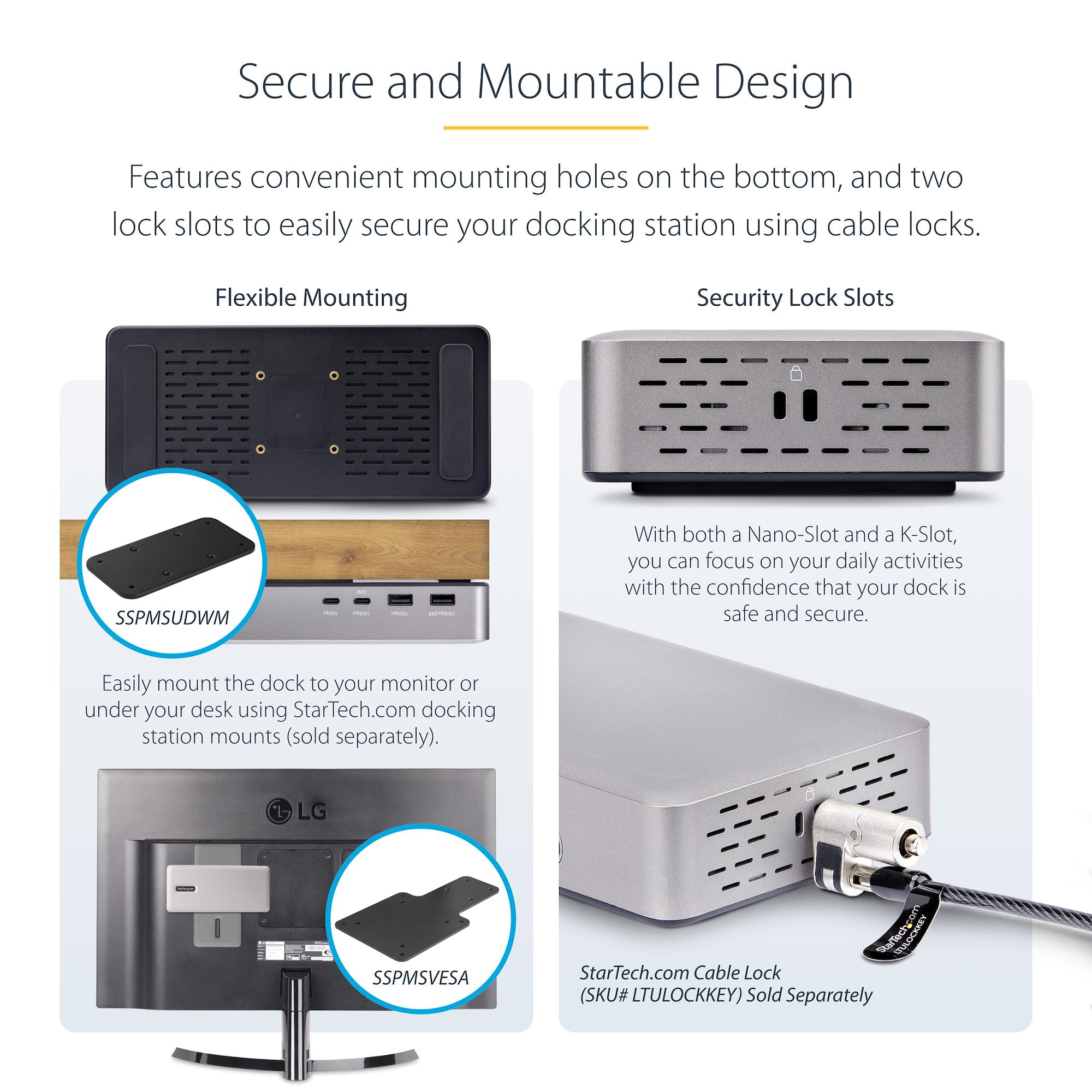 StarTech.com 155NA-USB4-DOCK station d'accueil Avec fil Argent - Image 7