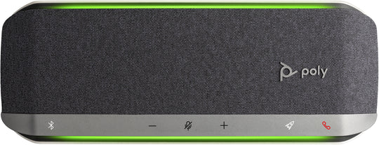 Poly Sync 40+ Haut-parleur de Conférence Certifié Microsoft Teams USB-A USB-C + Adaptateur USB-A BT700 pour Téléphone Portable/PC USB/Bluetooth - Noir, Argent