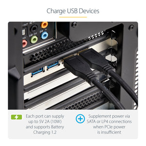 StarTech.com P5Q4A-USB-CARD carte et adaptateur d'interfaces Interne USB 3.2 Gen 1 (3.1 Gen 1) - Image 14