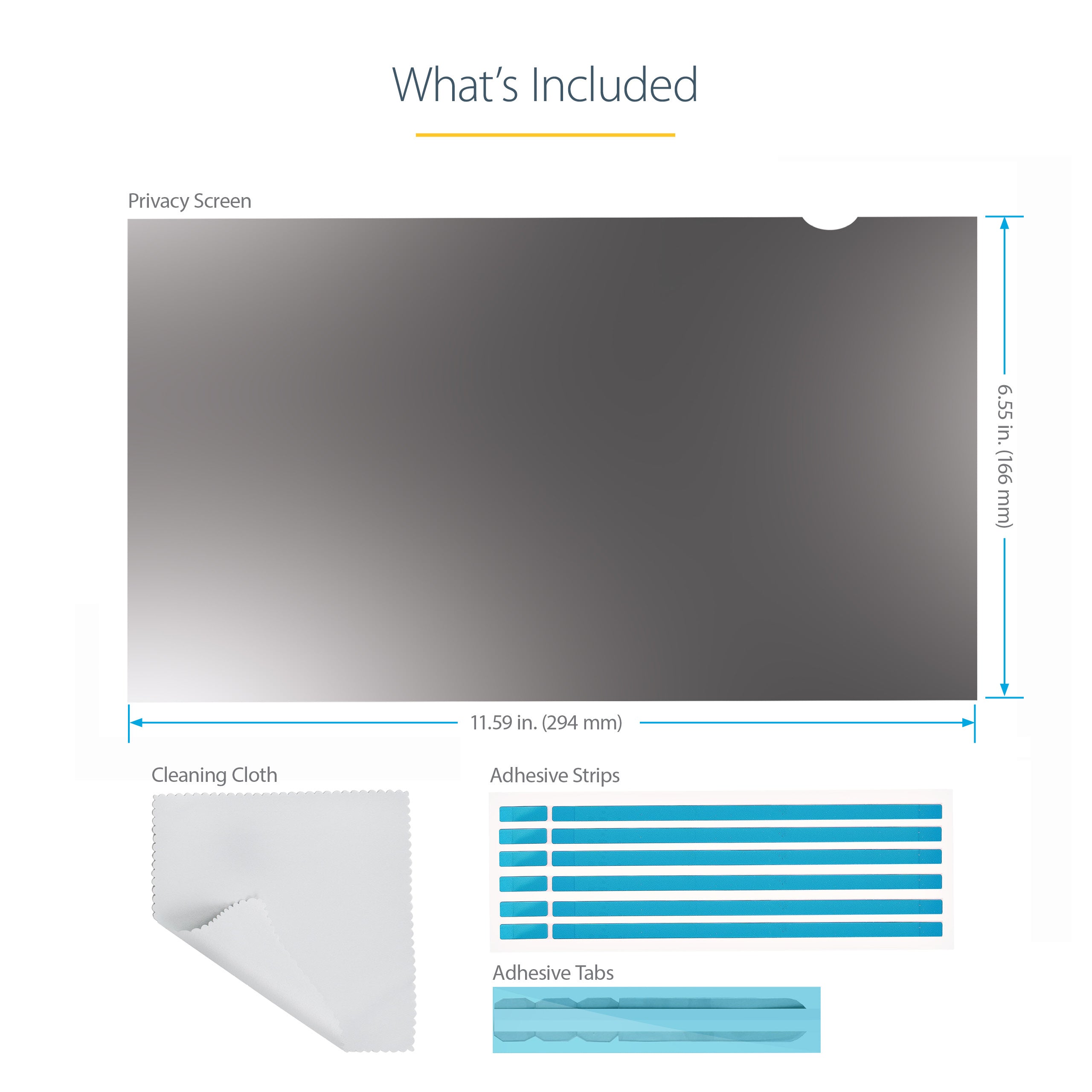 StarTech.com 133L-PRIVACY-SCREEN filtre anti-reflets pour écran et filtre de confidentialité 33,8 cm (13.3") Ordinateur portable Filtre de confidentialité sans bords pour ordinateur - Image 15