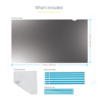 StarTech.com 133L-PRIVACY-SCREEN filtre anti-reflets pour écran et filtre de confidentialité 33,8 cm (13.3") Ordinateur portable Filtre de confidentialité sans bords pour ordinateur - Image 15