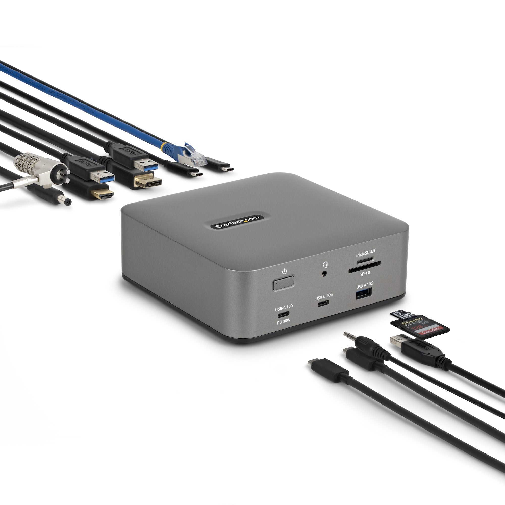 StarTech.com 215N-TB5USB4DOCK station d'accueil Avec fil Thunderbolt 5 Gris - Image 2