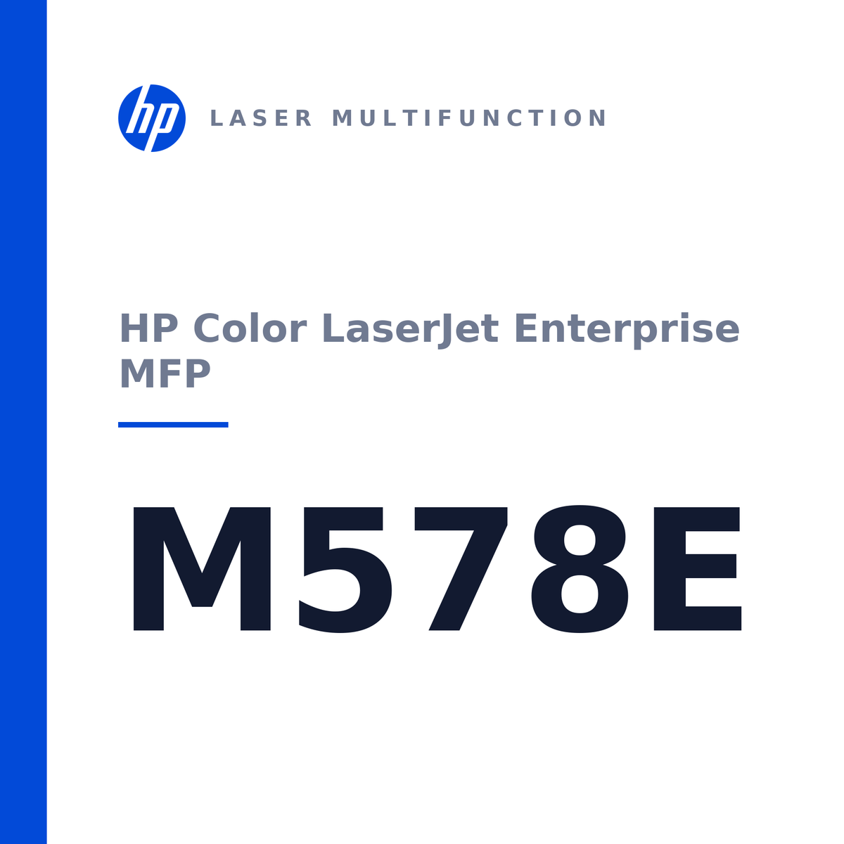 HP Color LaserJet Enterprise MFP M578E (name plate)