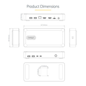 StarTech.com 155NA-USB4-DOCK station d'accueil Avec fil Argent - Image 10
