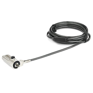 StarTech.com LTLOCKNBL câble antivol Noir, Argent 2,043 m - Image 1