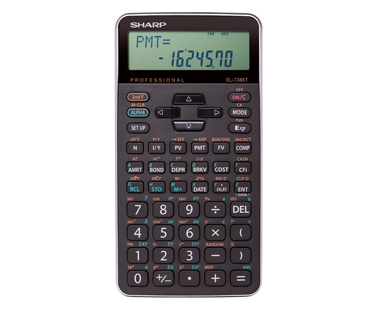 SHARP EL738XT Calculatrice Financière 10-Chiffres