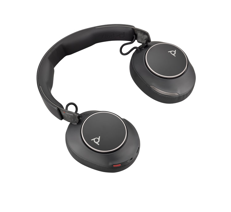 Poly Voyager Surround 80 UC USB-C Headset +USB-C/A Adapter Sans fil Arceau Musique/Quotidien USB Type-C Bluetooth Noir - Image 7