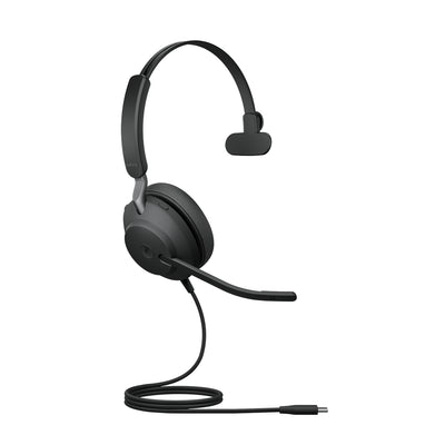 Jabra Evolve2 40 SE MS Mono Casque Avec fil Arceau Appels/Musique USB Type-C / USB Type-A Noir - Image 2