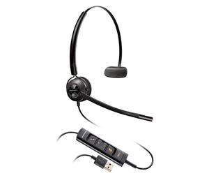 Poly EncorePro 545 USB-A Convertible Headset Avec fil Arceau Appels/Musique USB Type-A Noir - Image 1
