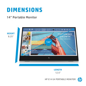 HP E-Series E14 G4 écran plat de PC 35,6 cm (14") 1920 x 1080 pixels Full HD LED Blanc - Image 13