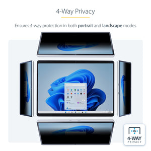 StarTech.com 13SP-PRIVACY-SCREEN filtre anti-reflets pour écran et filtre de confidentialité 33 cm (13") Ordinateur portable Filtre de confidentialité sans bords pour ordinateur - Image 11