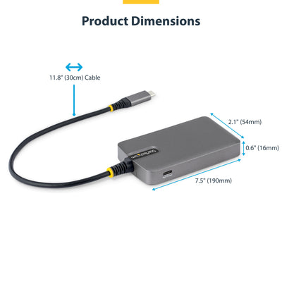 StarTech.com 5G4AC-USB-C-HUB hub & concentrateur USB 3.2 Gen 1 (3.1 Gen 1) Type-C 5000 Mbit/s Gris - Image 7