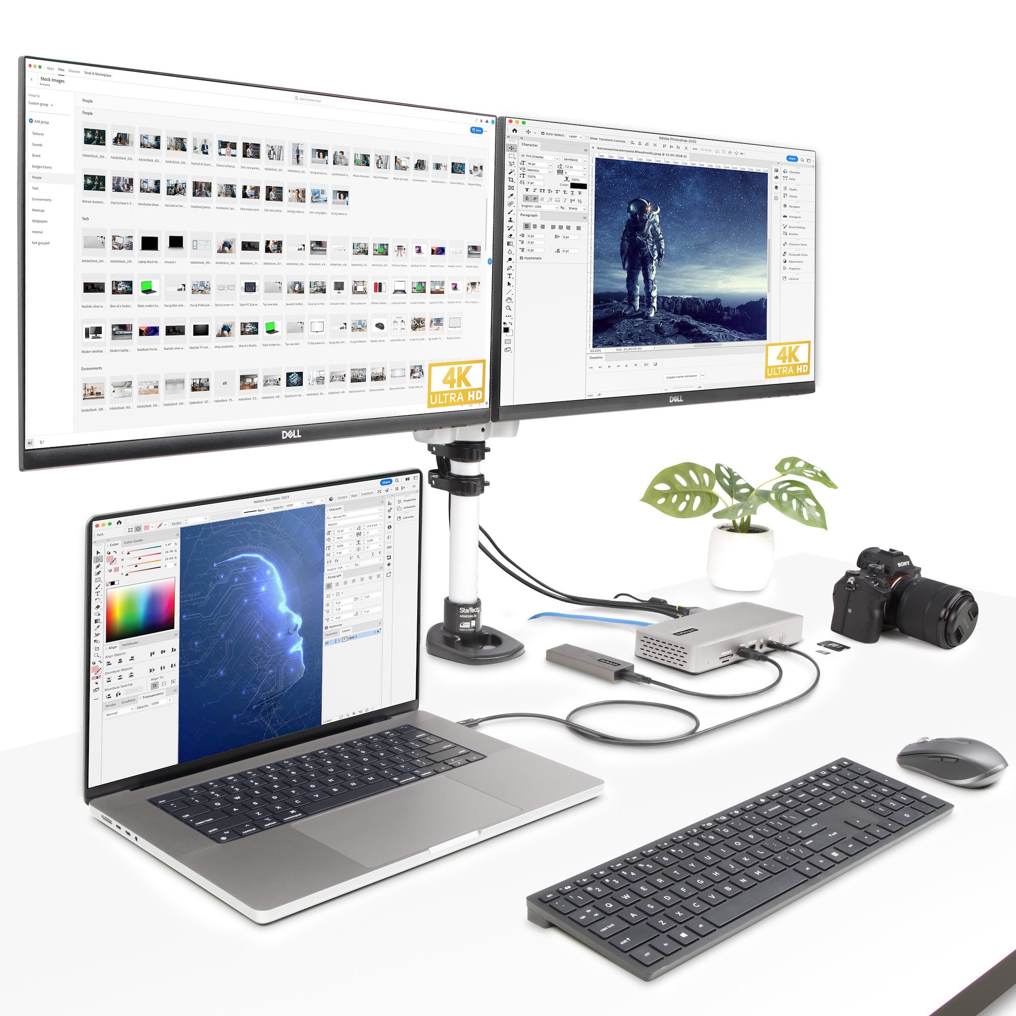 StarTech.com 132N-TB4USB4DOCK station d'accueil Avec fil Thunderbolt 4 Gris - Image 8