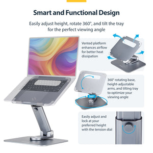 StarTech.com ATER-LAPTOP-RISER Support de livres Supports de Laptop Argent - Image 10