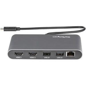 StarTech.com TB3DKM2HDL station d'accueil Avec fil Gris - Image 3