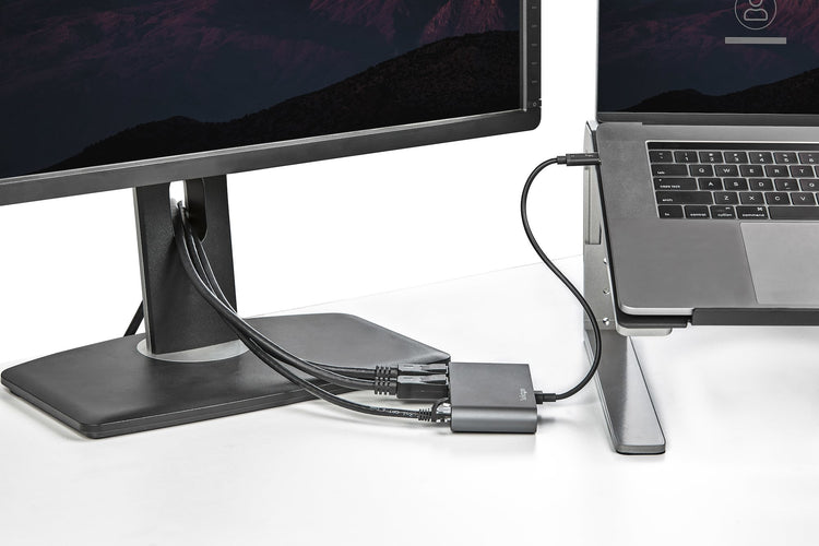 StarTech.com TB3DKM2DPL station d'accueil Avec fil Gris - Image 6