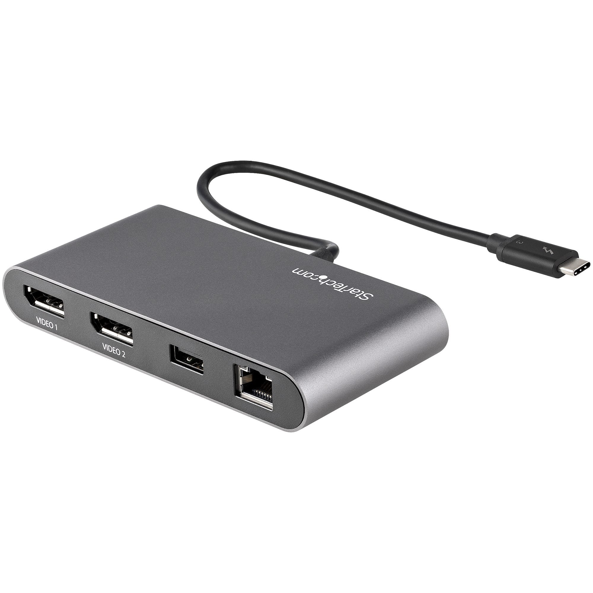 StarTech.com TB3DKM2DPL station d'accueil Avec fil Gris - Image 2