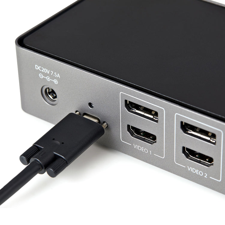 StarTech.com DK31C3HDPD station d'accueil Avec fil USB 3.2 Gen 2 (3.1 Gen 2) Type-C Noir, Gris - Image 5