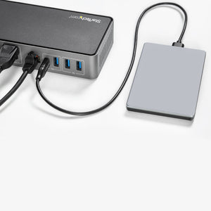 StarTech.com DK31C3HDPD station d'accueil Avec fil USB 3.2 Gen 2 (3.1 Gen 2) Type-C Noir, Gris - Image 10