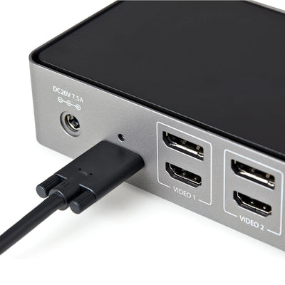 StarTech.com DK31C3HDPD station d'accueil Avec fil USB 3.2 Gen 2 (3.1 Gen 2) Type-C Noir, Gris - Image 7