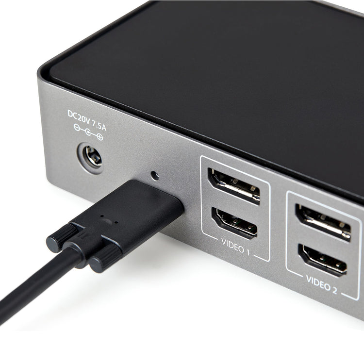 StarTech.com DK31C3HDPD station d'accueil Avec fil USB 3.2 Gen 2 (3.1 Gen 2) Type-C Noir, Gris - Image 7
