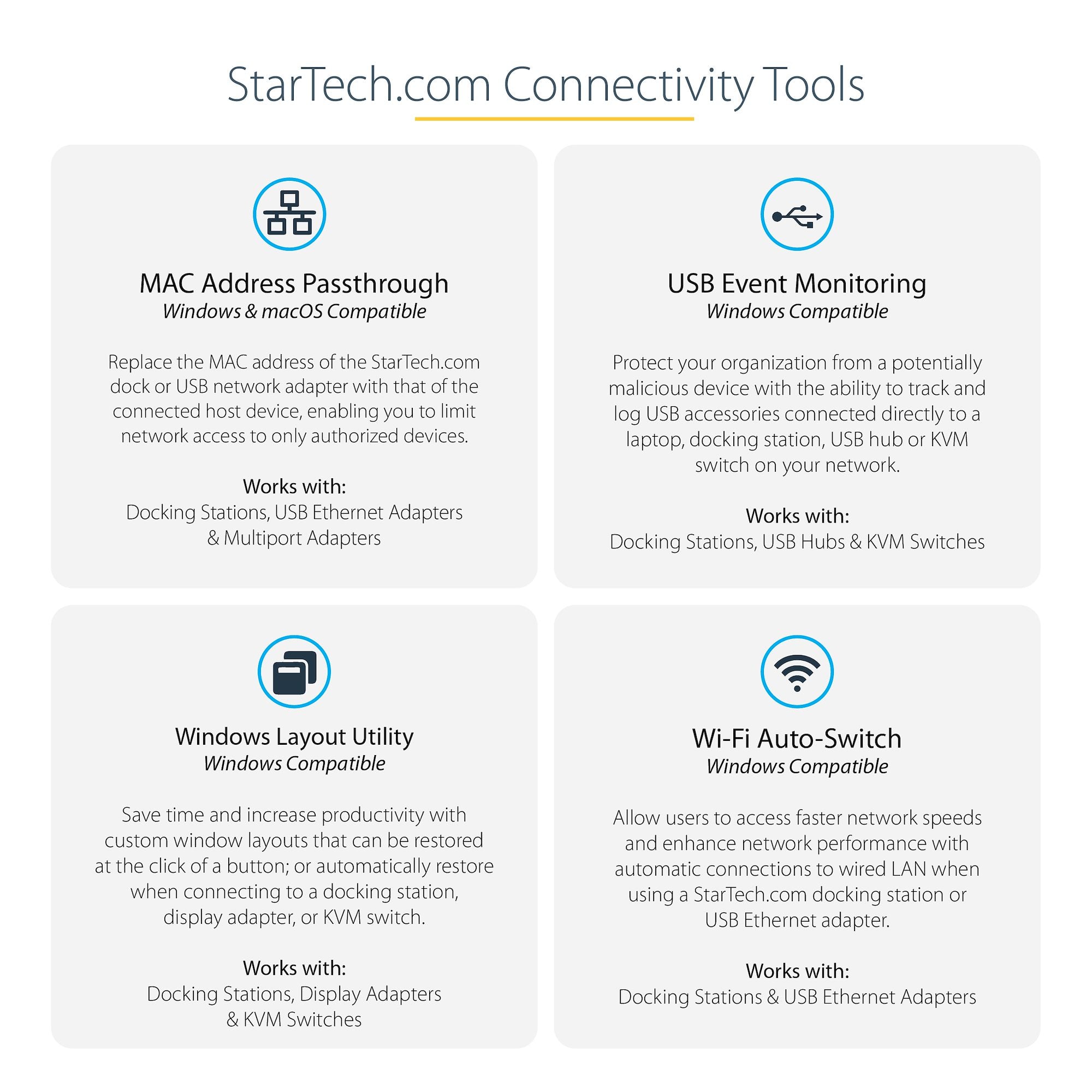 StarTech.com DKT31CHDVCM station d'accueil Avec fil USB 3.2 Gen 2 (3.1 Gen 2) Type-C Noir, Gris - Image 14