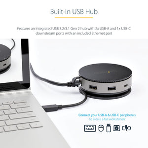 StarTech.com DKT31CHDVCM station d'accueil Avec fil USB 3.2 Gen 2 (3.1 Gen 2) Type-C Noir, Gris - Image 10