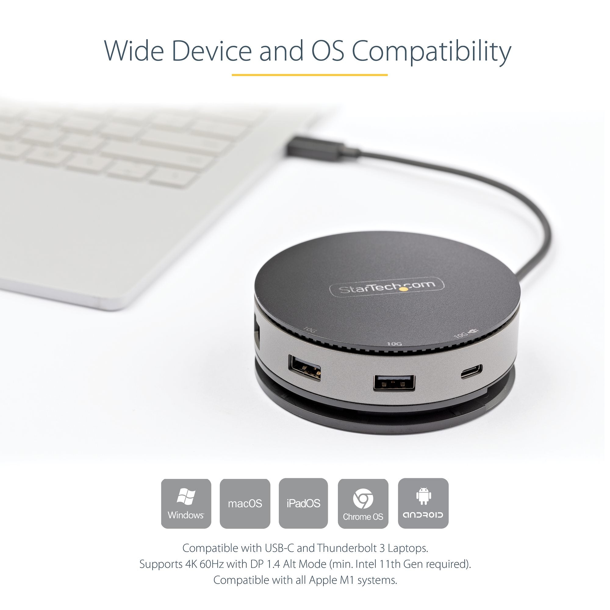 StarTech.com DKT31CHDVCM station d'accueil Avec fil USB 3.2 Gen 2 (3.1 Gen 2) Type-C Noir, Gris - Image 13