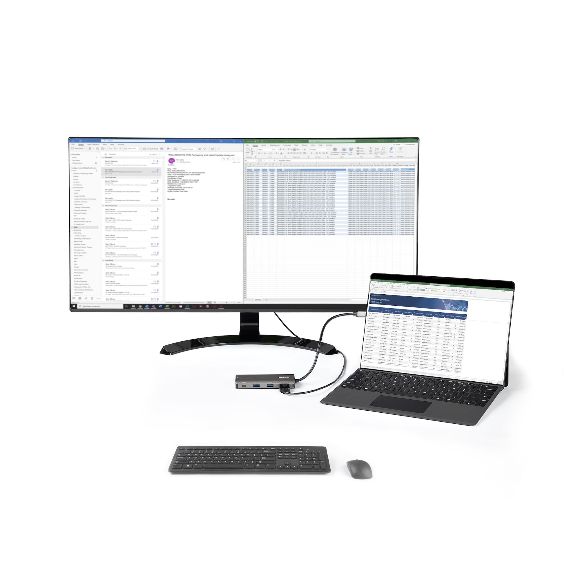 StarTech.com DKT31CHPDL station d'accueil Avec fil USB 3.2 Gen 2 (3.1 Gen 2) Type-C Noir, Gris - Image 6