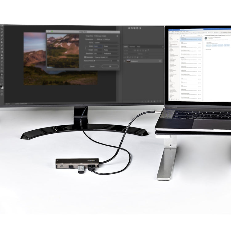 StarTech.com DKT31CHPDL station d'accueil Avec fil USB 3.2 Gen 2 (3.1 Gen 2) Type-C Noir, Gris - Image 4