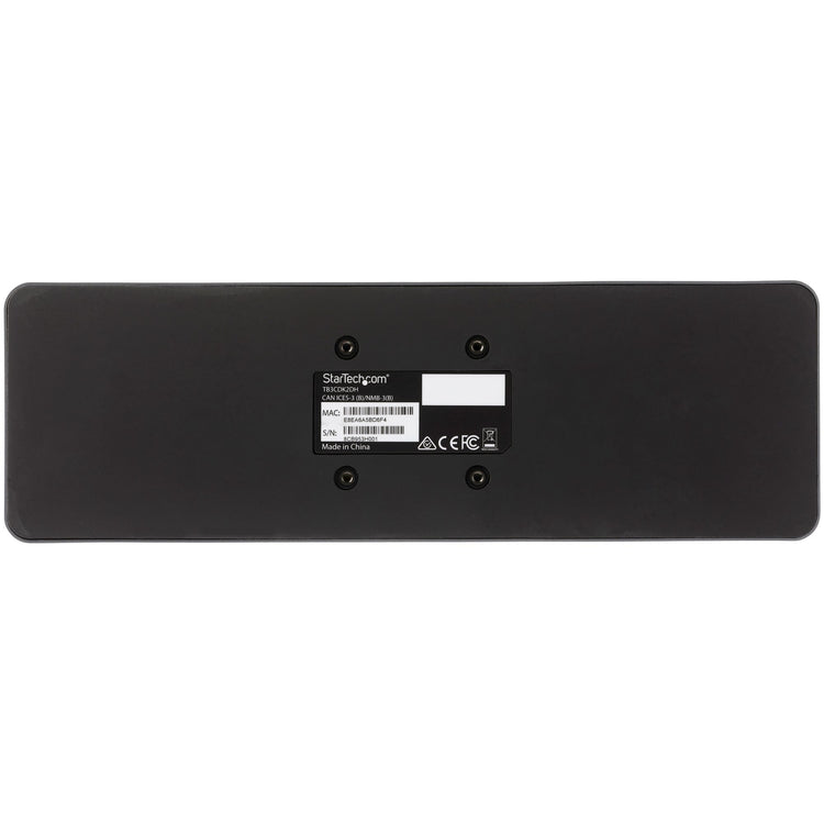 StarTech.com TB3CDK2DH station d'accueil Avec fil Thunderbolt 3 Noir, Argent - Image 6