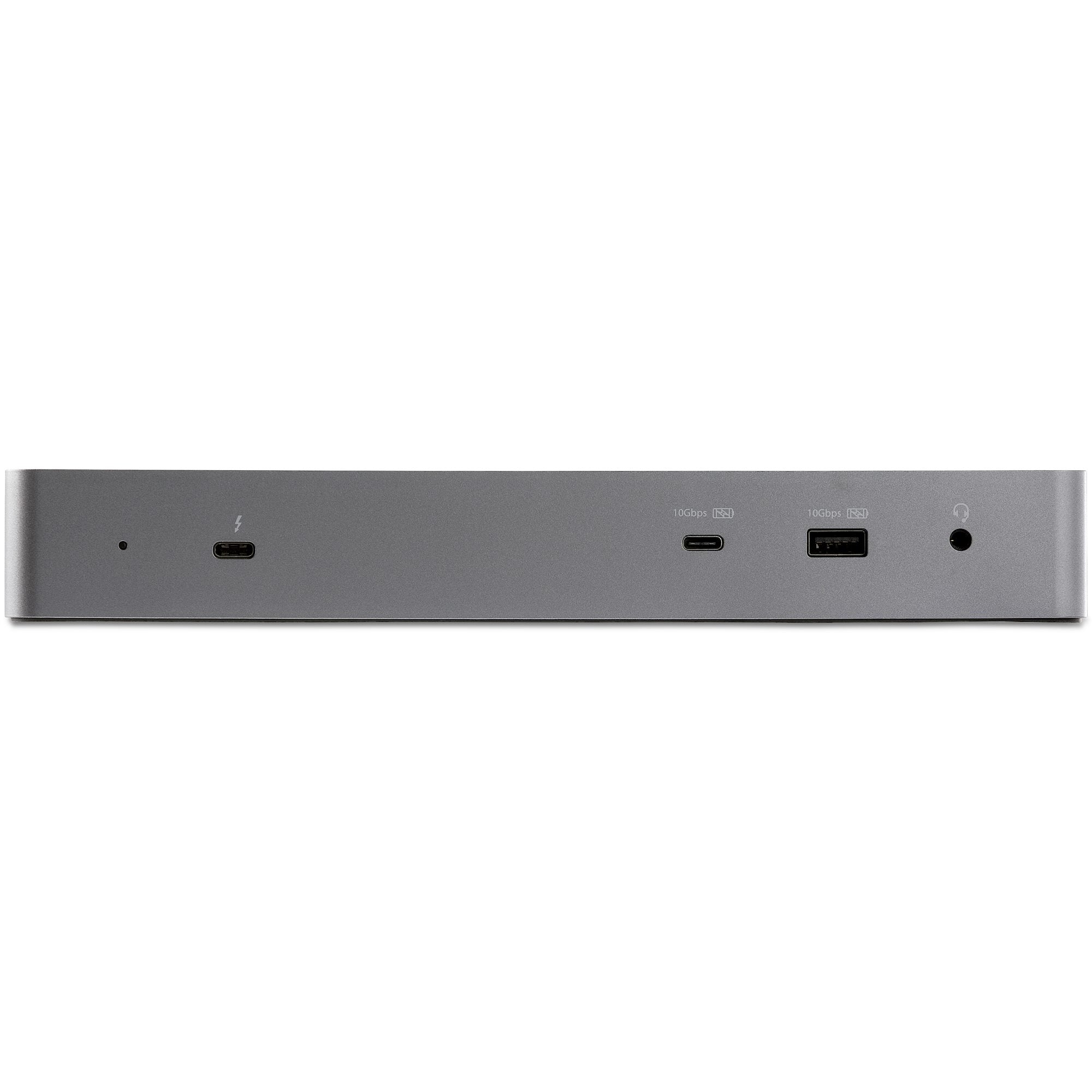 StarTech.com TB3CDK2DH station d'accueil Avec fil Thunderbolt 3 Noir, Argent - Image 3