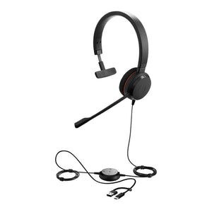 Jabra Evolve 20 Casque Avec fil Arceau Bureau/Centre d'appels USB Type-C / USB Type-A Noir - Image 2