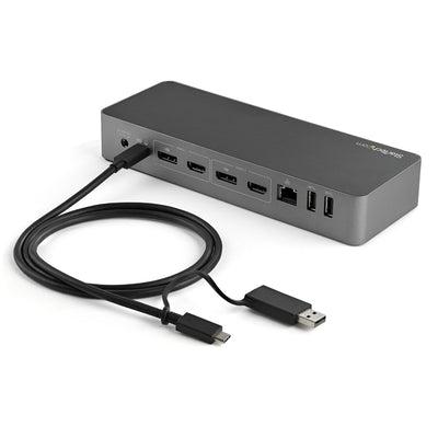 StarTech.com DK30C2DPEP station d'accueil Avec fil USB 3.2 Gen 1 (3.1 Gen 1) Type-C Noir, Gris - Image 2