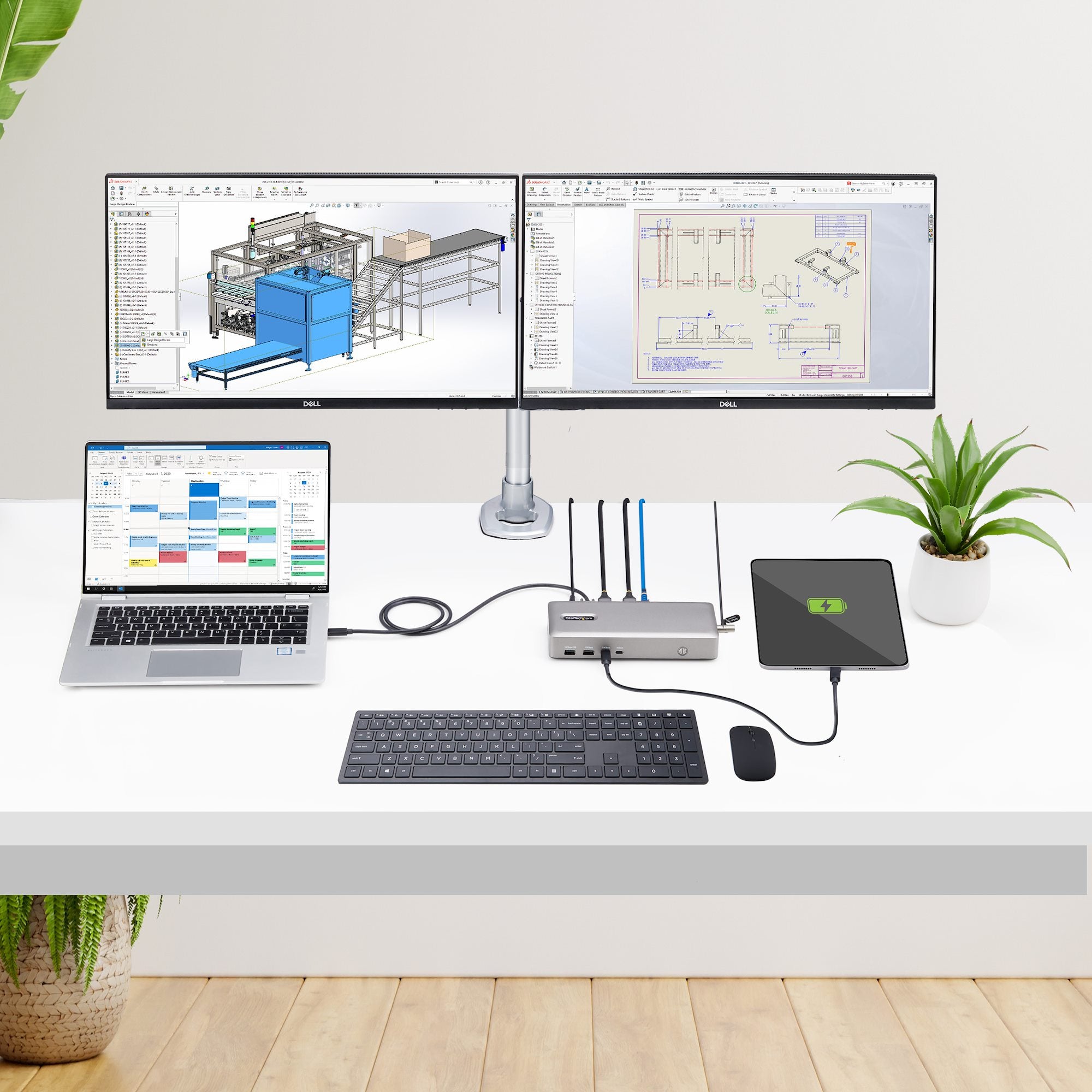 StarTech.com 155NA-USB4-DOCK station d'accueil Avec fil Argent - Image 17