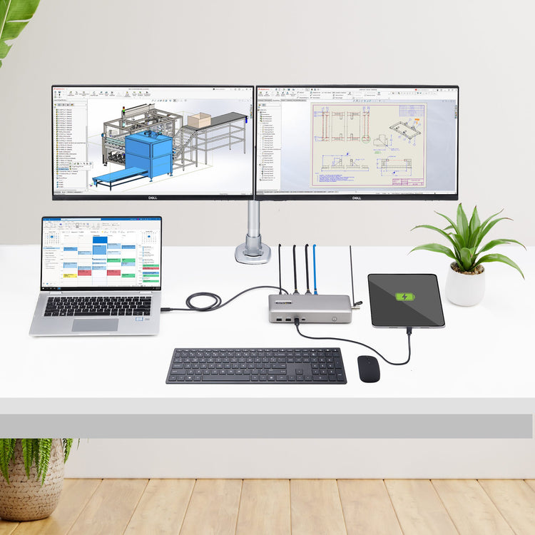 StarTech.com 155NA-USB4-DOCK station d'accueil Avec fil Argent - Image 17