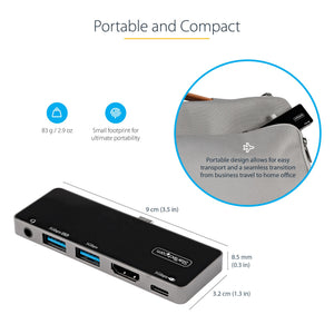 StarTech.com DKT30ICHPD station d'accueil Avec fil USB 3.2 Gen 1 (3.1 Gen 1) Type-C Noir, Argent - Image 7