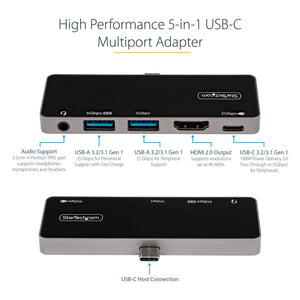 StarTech.com DKT30ICHPD station d'accueil Avec fil USB 3.2 Gen 1 (3.1 Gen 1) Type-C Noir, Argent - Image 6