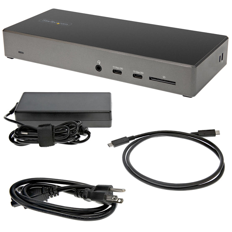 StarTech.com DK31C2DHSPD station d'accueil Avec fil USB 3.2 Gen 2 (3.1 Gen 2) Type-C Noir, Gris - Image 8