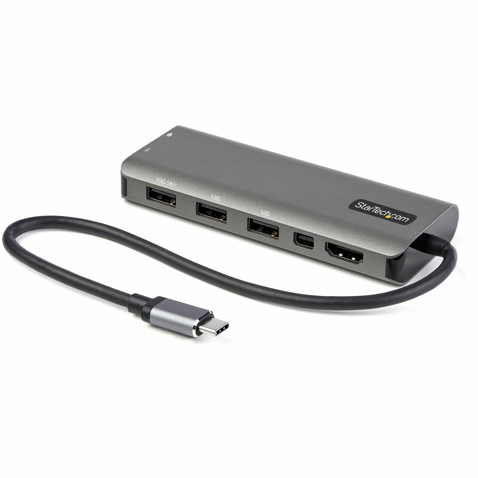 StarTech.com DKT31CMDPHPD station d'accueil Avec fil USB 3.2 Gen 1 (3.1 Gen 1) Type-C Noir, Argent - Image 1