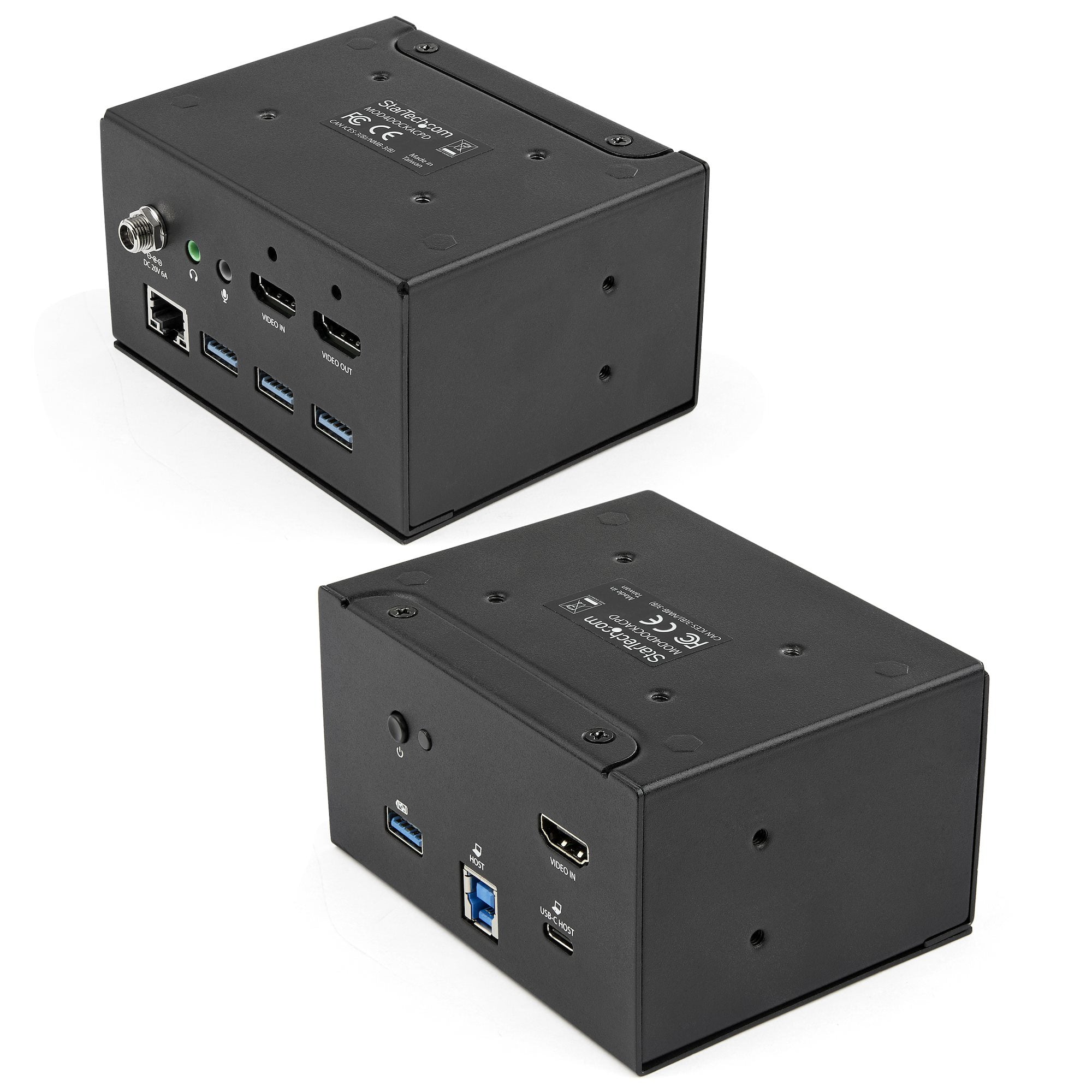 StarTech.com KITBXDOCKPNA Passerelle de conférence audio AV 3840 x 2160 pixels Ethernet/LAN Noir - Image 3