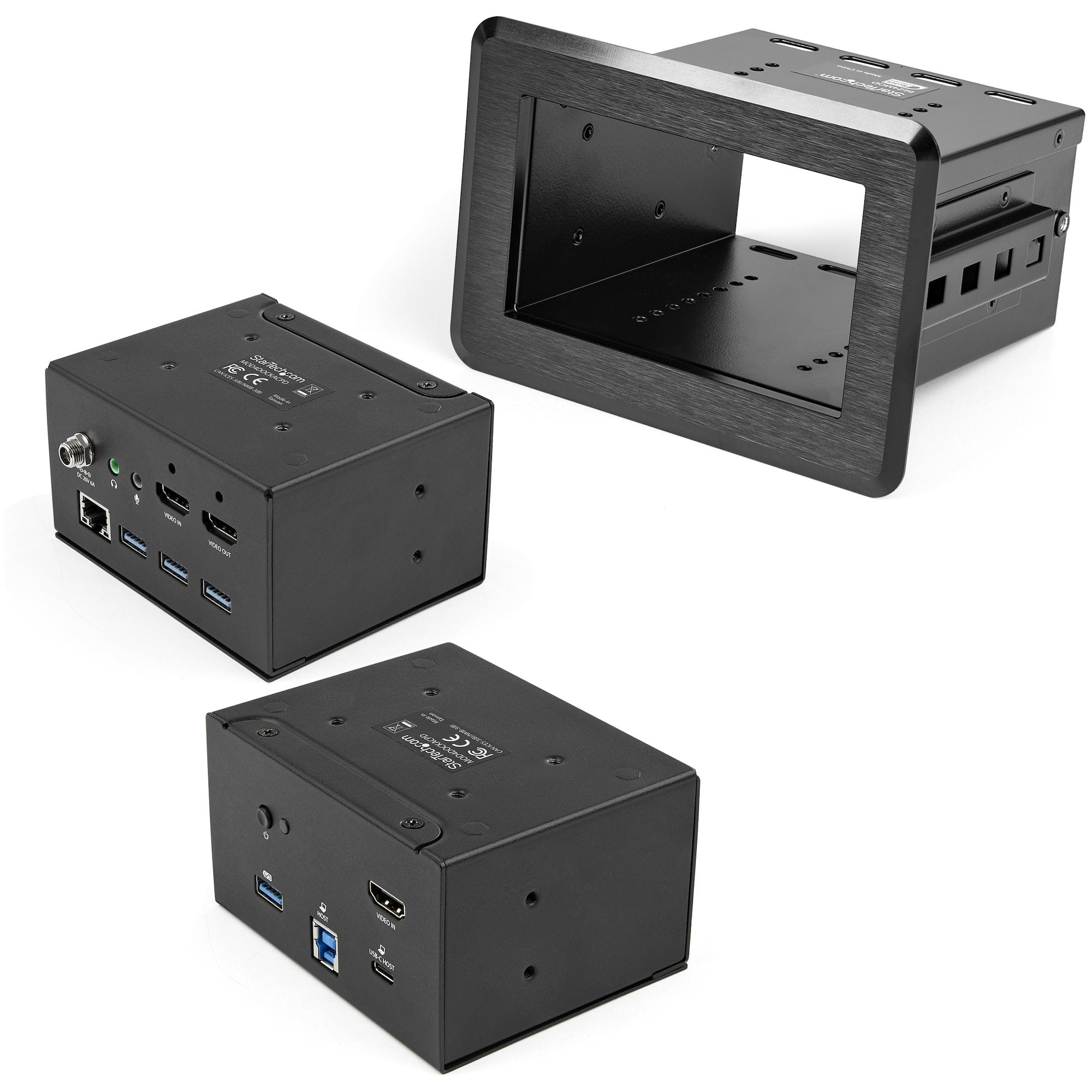 StarTech.com KITBZDOCK Passerelle de conférence audio AV 3840 x 2160 pixels Ethernet/LAN Noir - Image 1