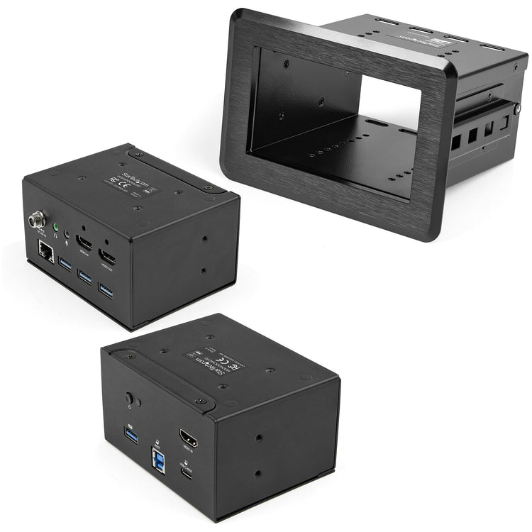 StarTech.com KITBZDOCK Passerelle de conférence audio AV 3840 x 2160 pixels Ethernet/LAN Noir - Image 1