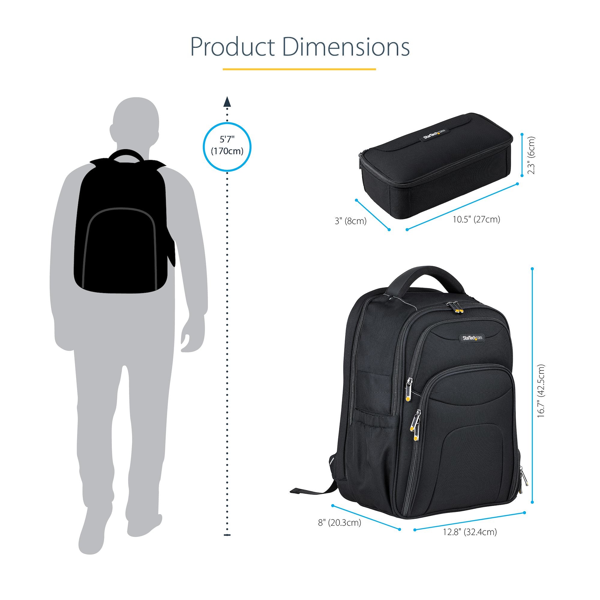 StarTech.com NTBKBAG156 sacoche d'ordinateurs portables 39,6 cm (15.6") Noir - Image 18