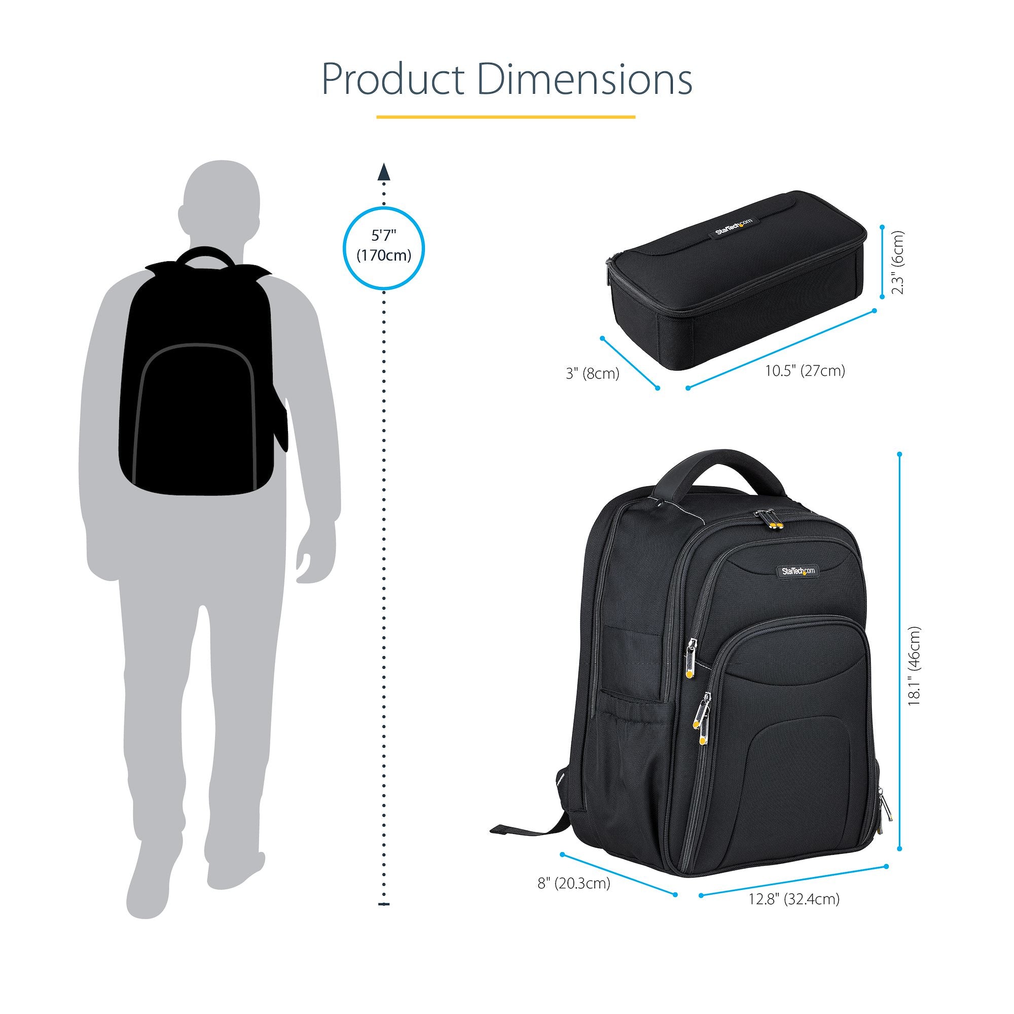 StarTech.com NTBKBAG173 sacoche d'ordinateurs portables 43,9 cm (17.3") Noir - Image 18
