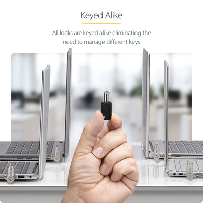 StarTech.com UNIVKA25-LAPTOP-LOCK câble antivol Noir 2 m - Image 14