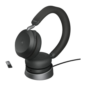 Jabra Evolve2 75 Casque Sans fil Arceau Bureau/Centre d'appels Bluetooth Socle de chargement Noir - Image 4